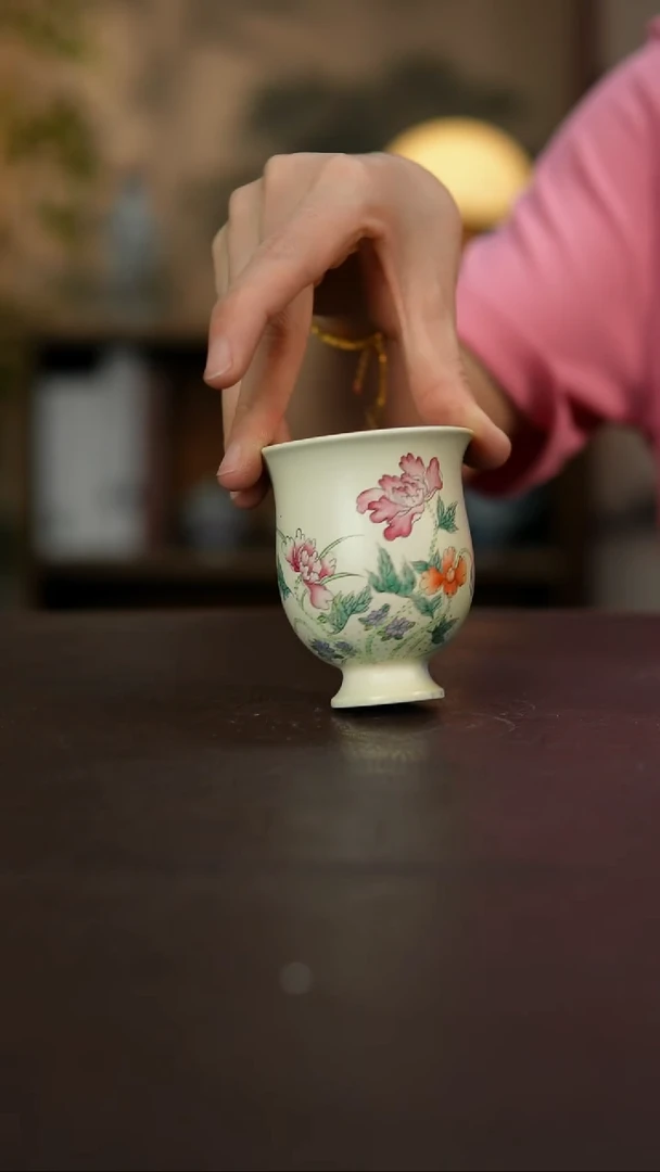 杯景德镇陶瓷杯碗柴烧多人