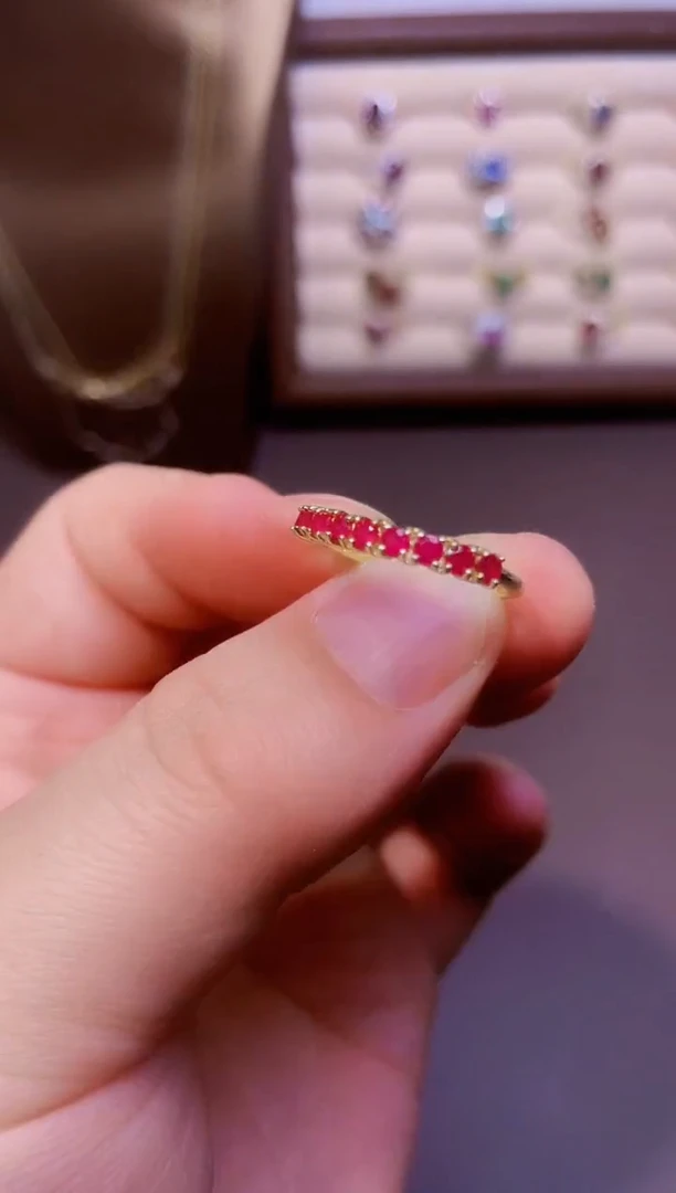 【闪购商品】红宝石戒指银S925镶嵌一枚