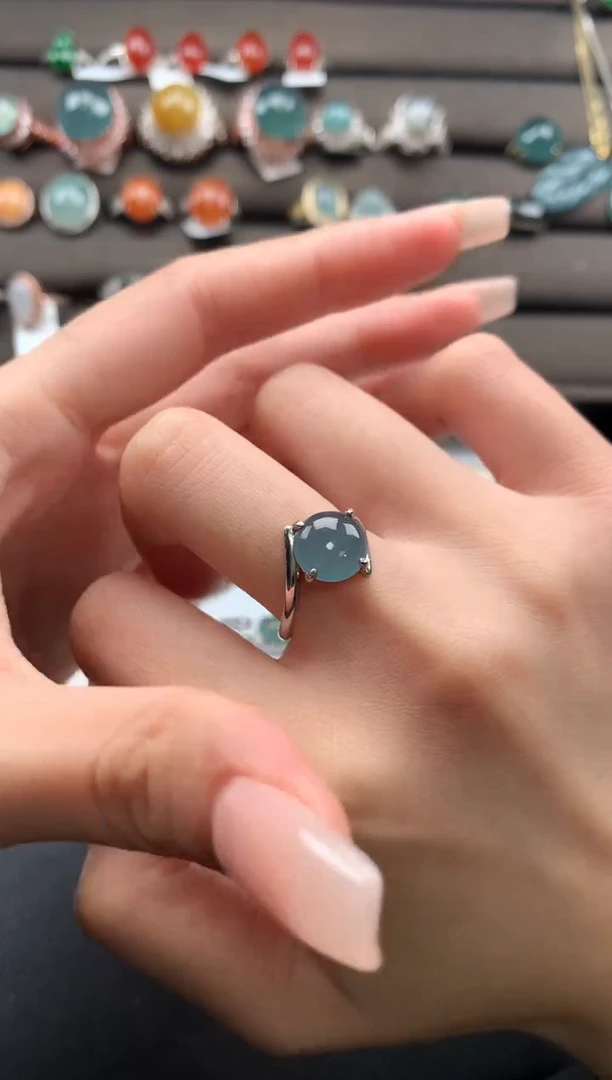 【闪购商品】翡翠戒指银S925镶嵌3213231231