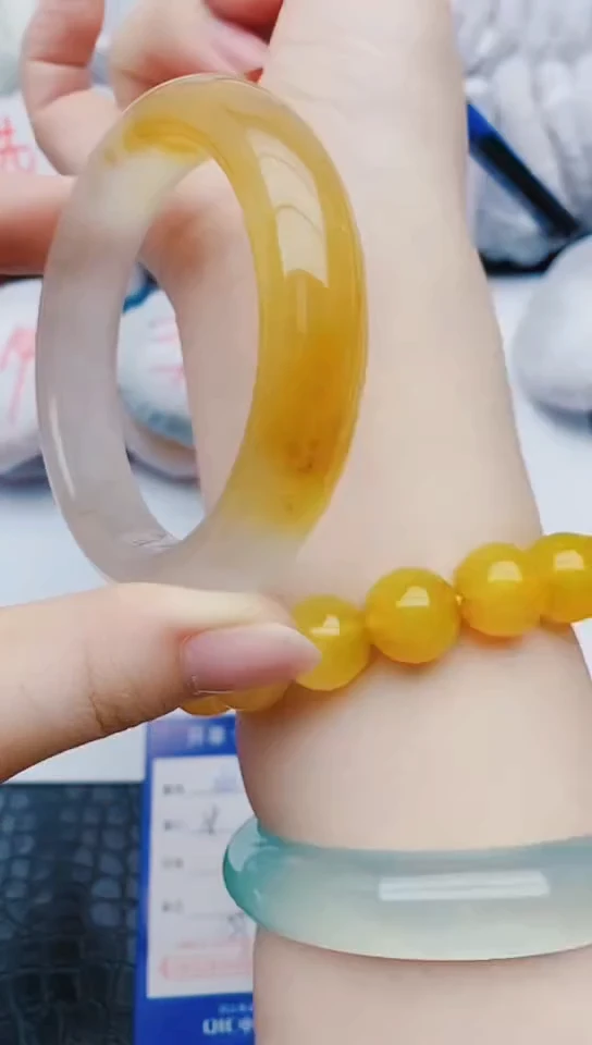 未镶嵌手镯石英质玉x106+59-60