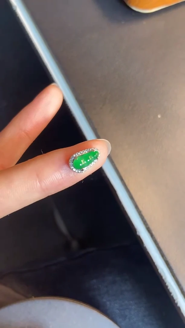 吊坠(不含链)银S925镶嵌翡翠1