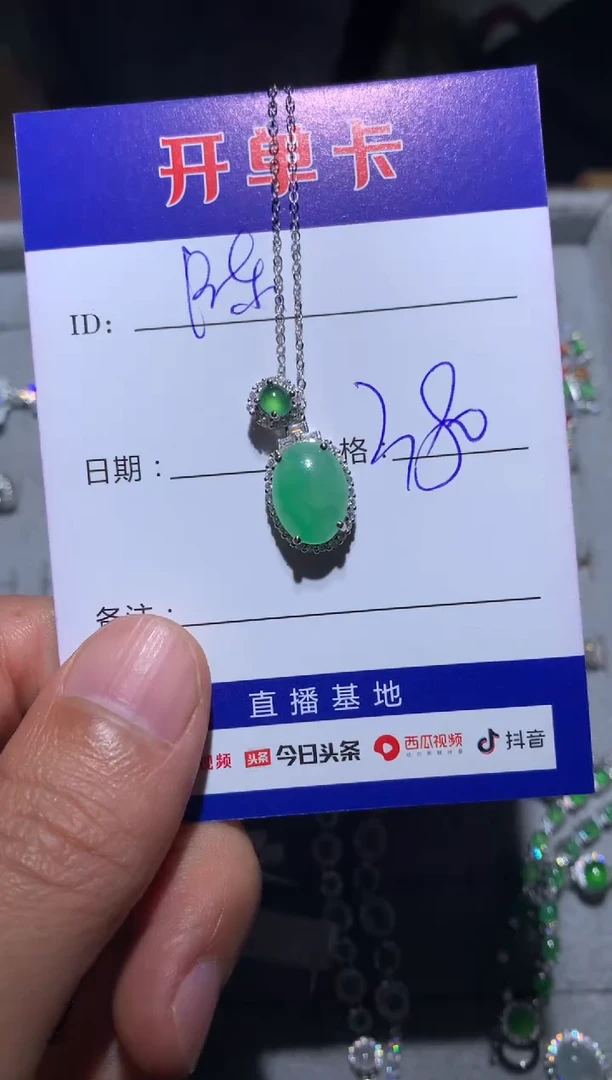 【闪购商品】翡翠颈饰银S925镶嵌定向 陈陈成