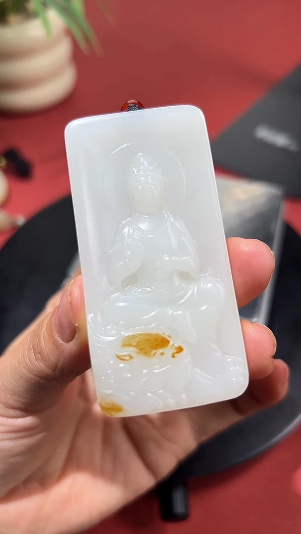 未镶嵌和田玉挂件和田玉观音挂件43