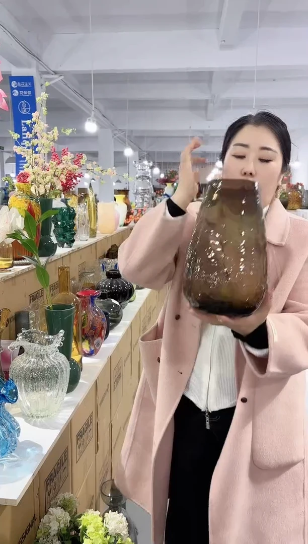 【闪购商品】玻璃唐总花瓶厂微瑕-93JN1