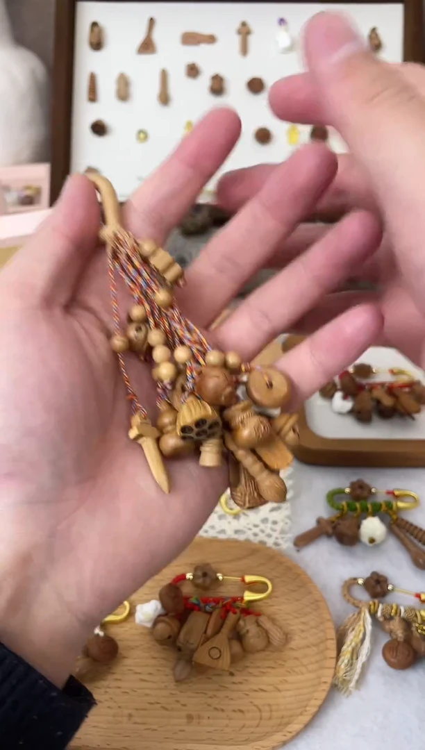 桃木挂件一物一拍20款长款