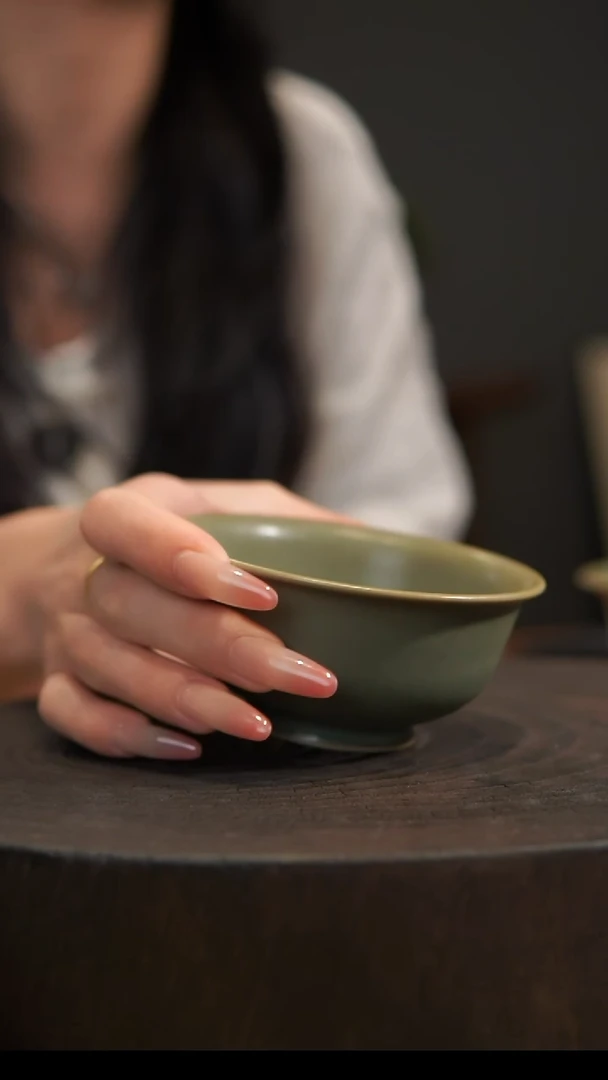 杯子压手杯 汝州原产地  原矿老釉