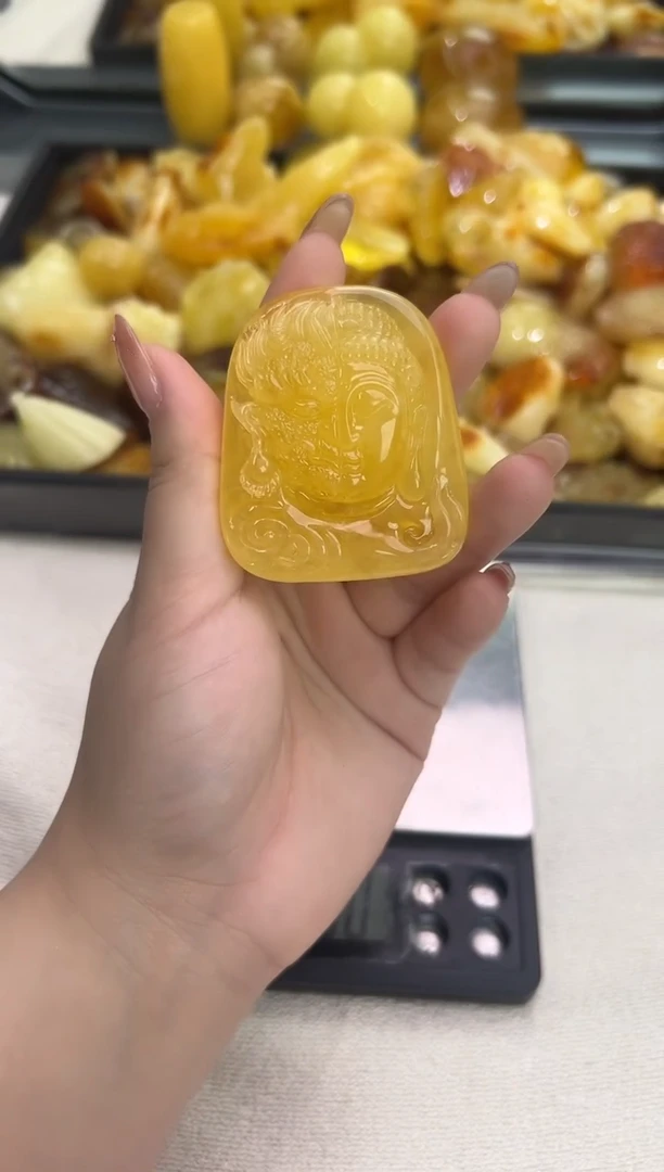 裸石琥珀未镶嵌琥珀蜜蜡吊坠