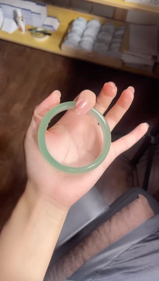 未镶嵌东陵石东陵玉077 苹果绿 57-58