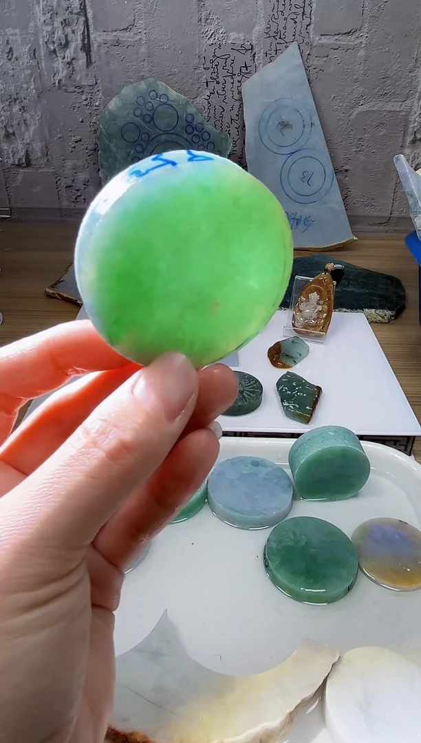 裸石翡翠天然翡翠A货余 南 857