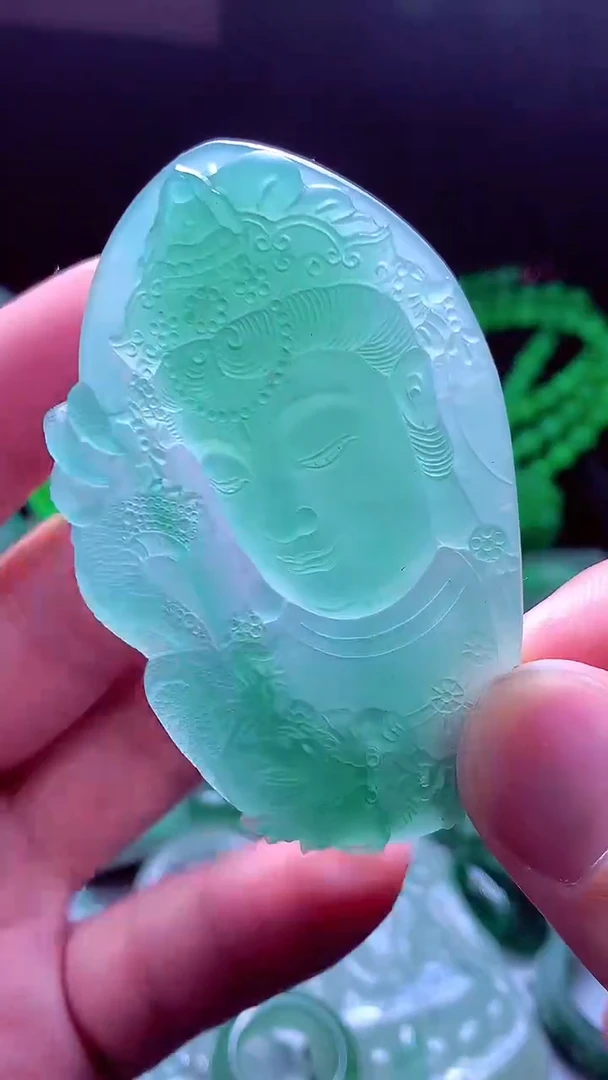 未镶嵌定制翡翠慕*#翡翠毛货定制