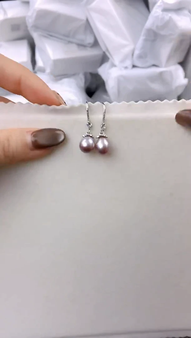 未镶嵌耳饰淡水珍珠ed1069