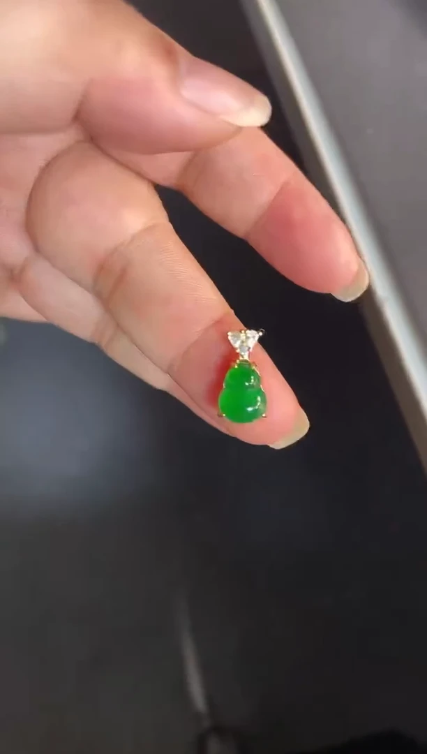 吊坠(不含链)银S925镶嵌翡翠1