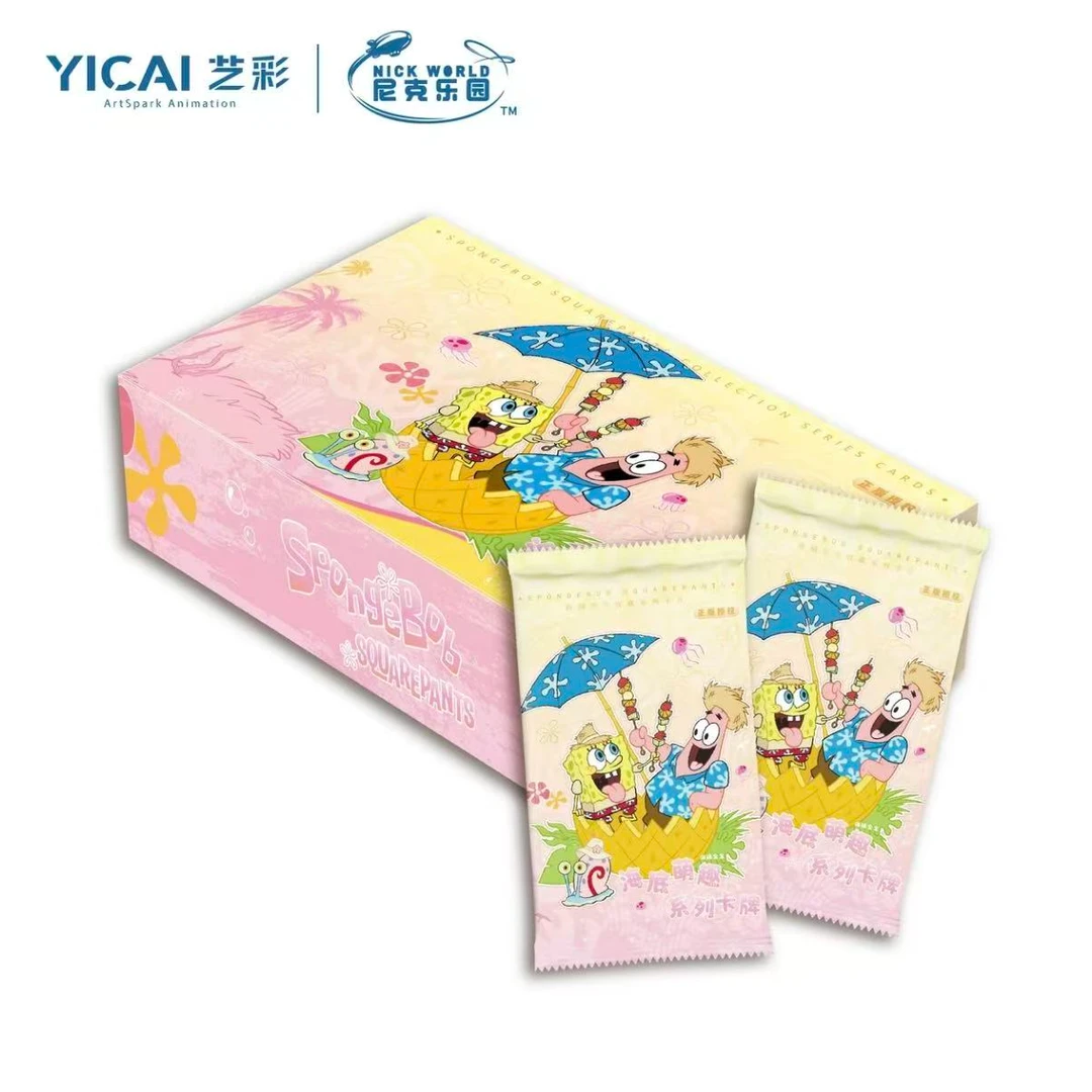 艺彩动漫-正版授权！海绵宝宝 海底萌趣系列收藏卡牌盲盒/代拆QM