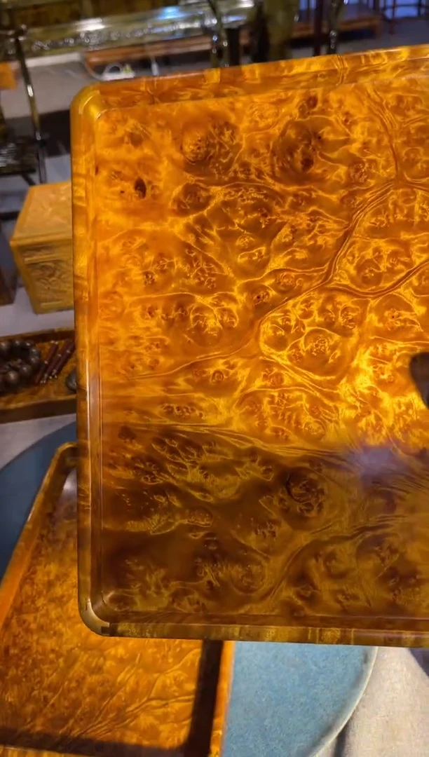 乌木类成套家具大号瘤疤茶盘 32