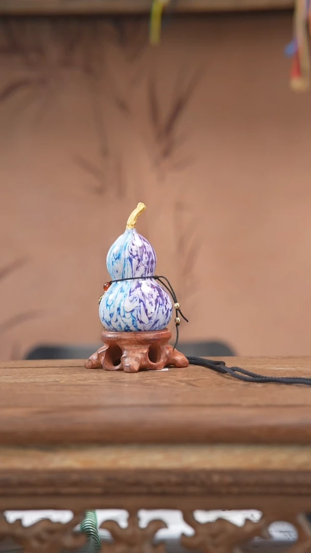 【闪购商品】524号-大漆飘漆小葫芦脖挂