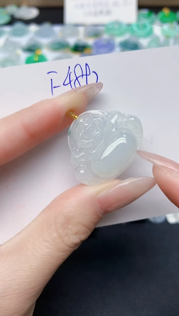 颈饰未镶嵌翡翠天然缅甸A货翡翠百元以上9元证书费自理