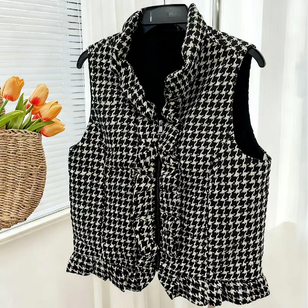 千鸟格马甲背心2511261226