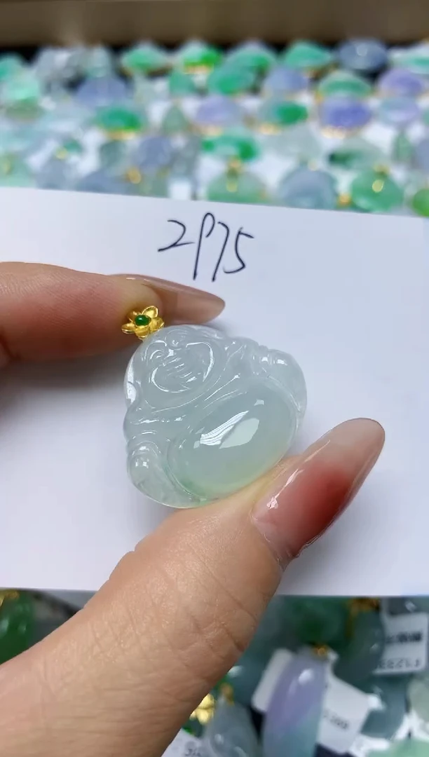 翡翠未镶嵌颈饰 天然缅甸翡翠A货