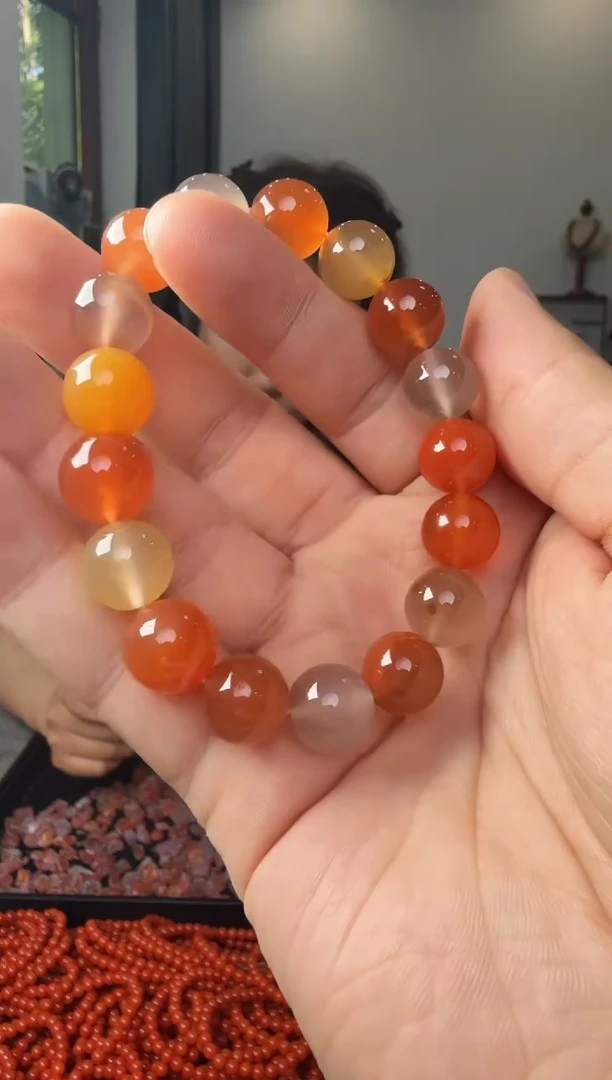 南红玛瑙未镶嵌挂件LNH250519-43