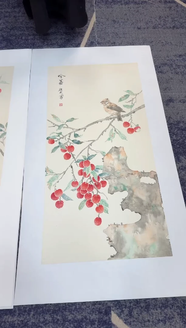国画作品山水花鸟纯手绘