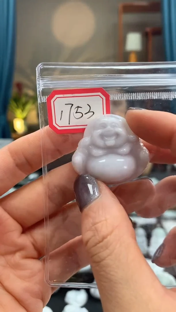 翡翠未镶嵌颈饰佛公1753瑕疵慎拍