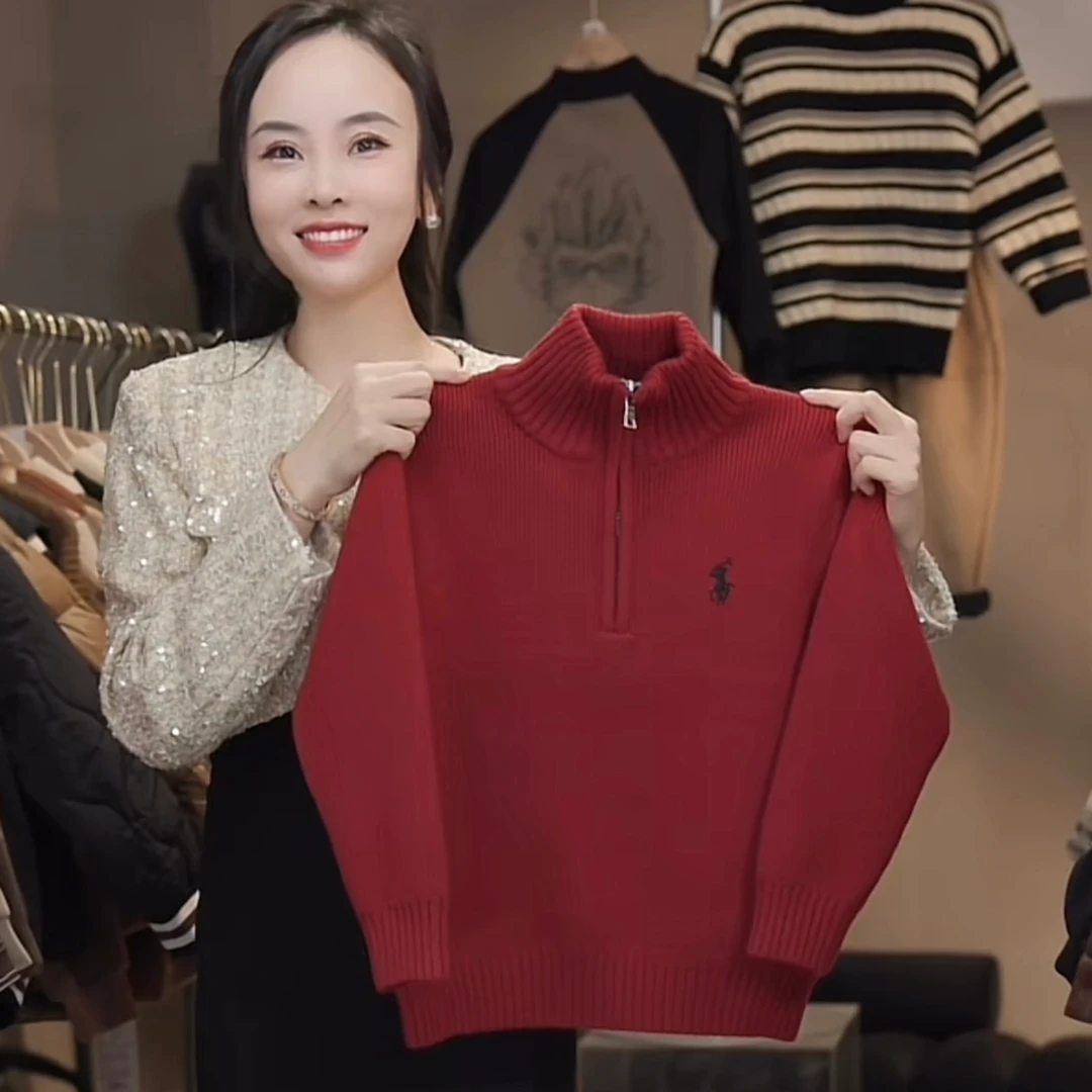 中班仔童装男童毛衣过年衣服冬装红色拜年服男孩冬季加厚*38193