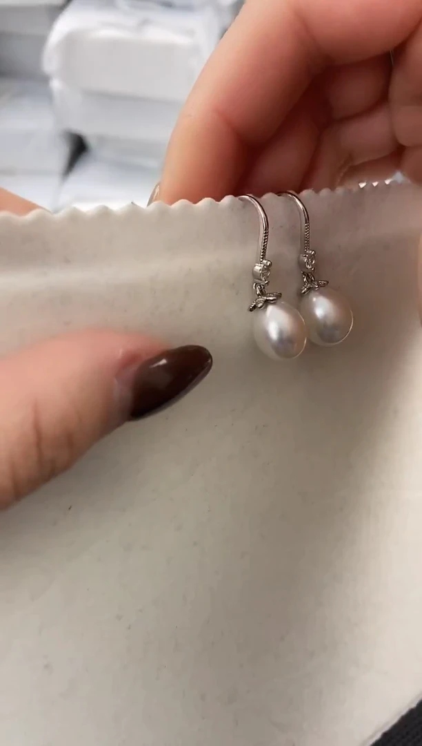 未镶嵌耳饰淡水珍珠ed1048