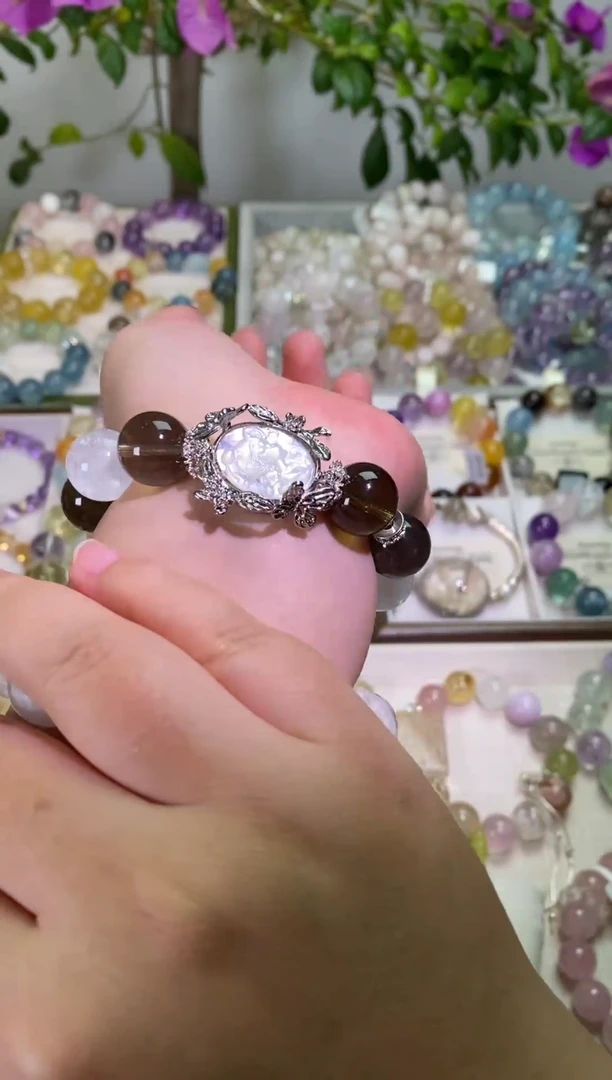 未镶嵌手串水晶茶晶设计款