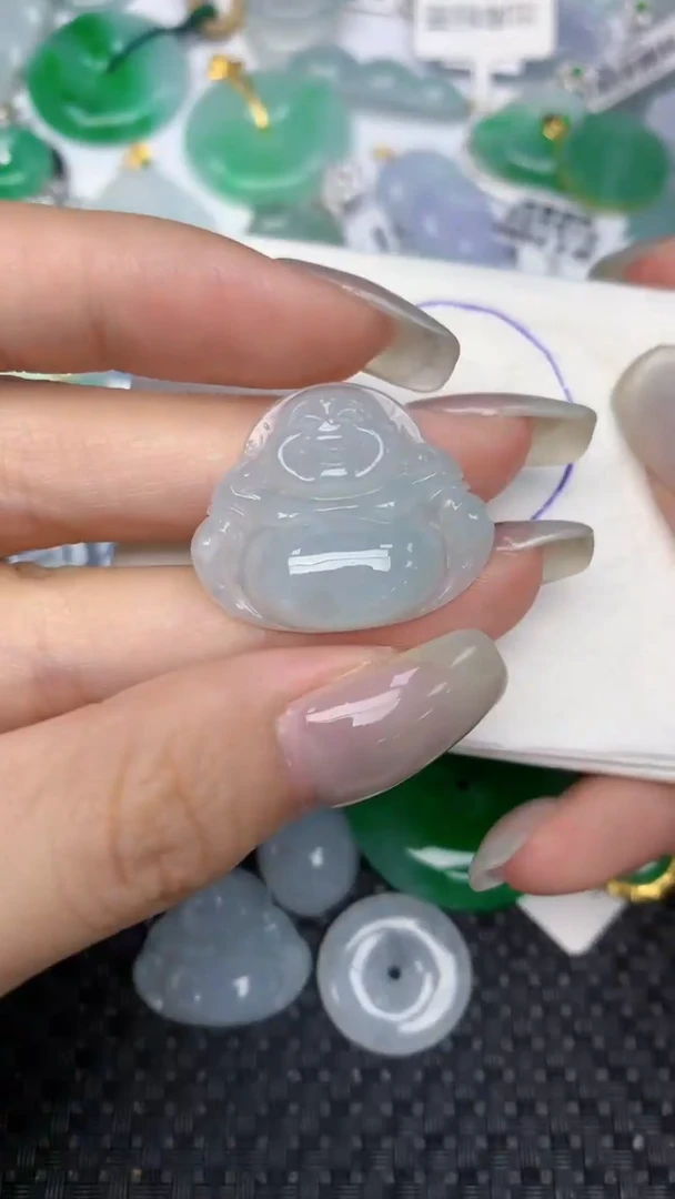 颈饰未镶嵌翡翠 天然缅甸翡翠a货百元以上9元证书费自理