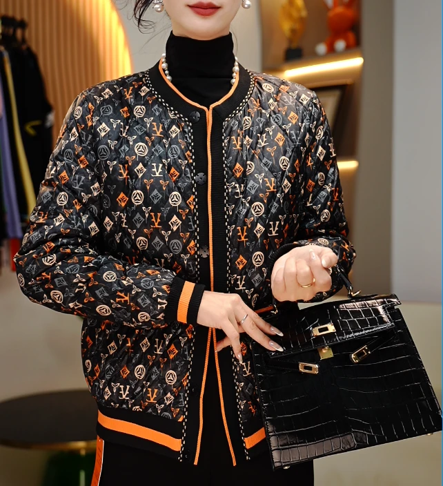 【爱马九店】新品时尚百搭女士高级休闲显瘦保暖羽绒服-1108