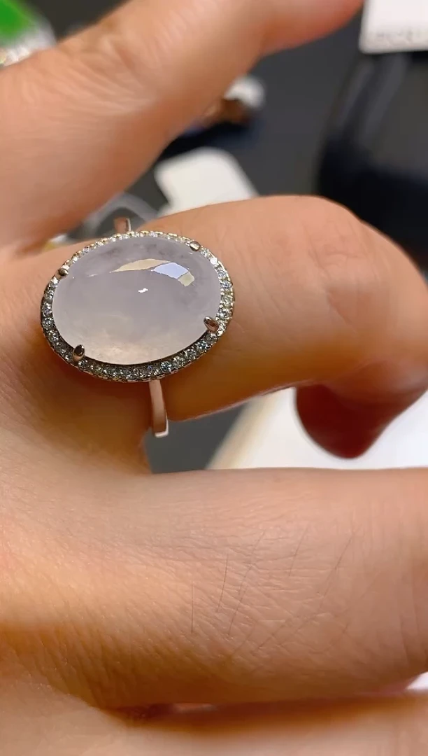 【闪购商品】翡翠耳饰银S925镶嵌天然A货翡翠1