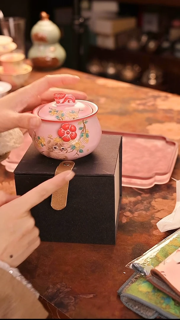 陶瓷茶具（无礼盒无茶盘）@@63