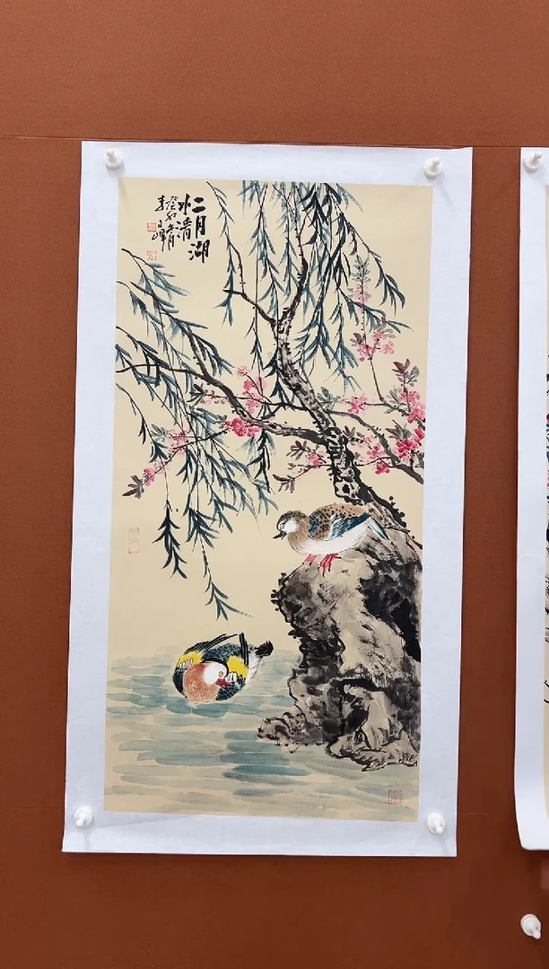 国画李文峰4.5平尺花鸟