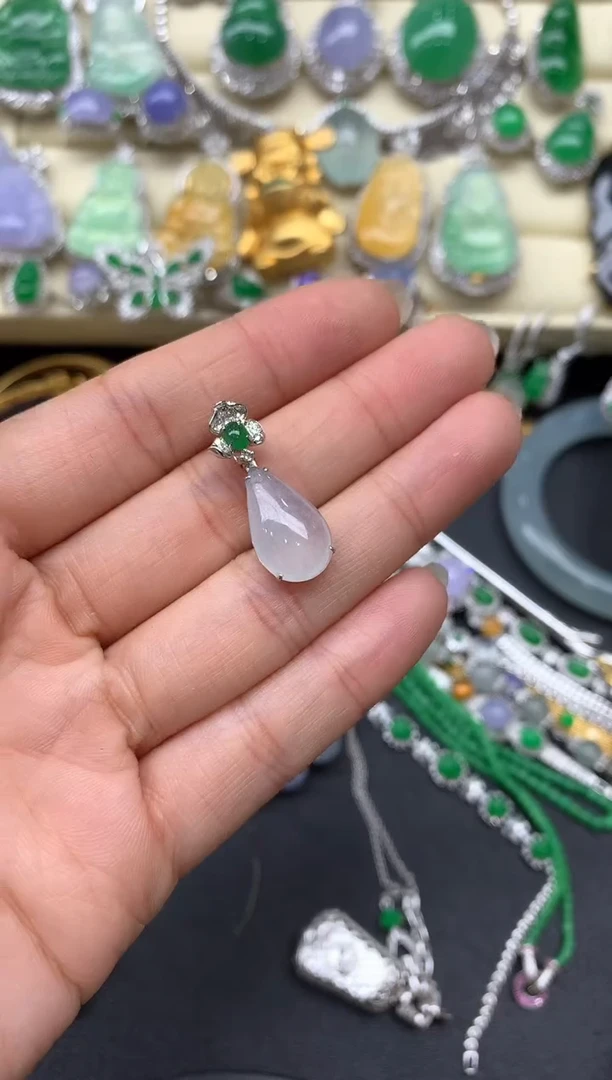 【闪购商品】翡翠颈饰18K金镶嵌310-中国好珍宝