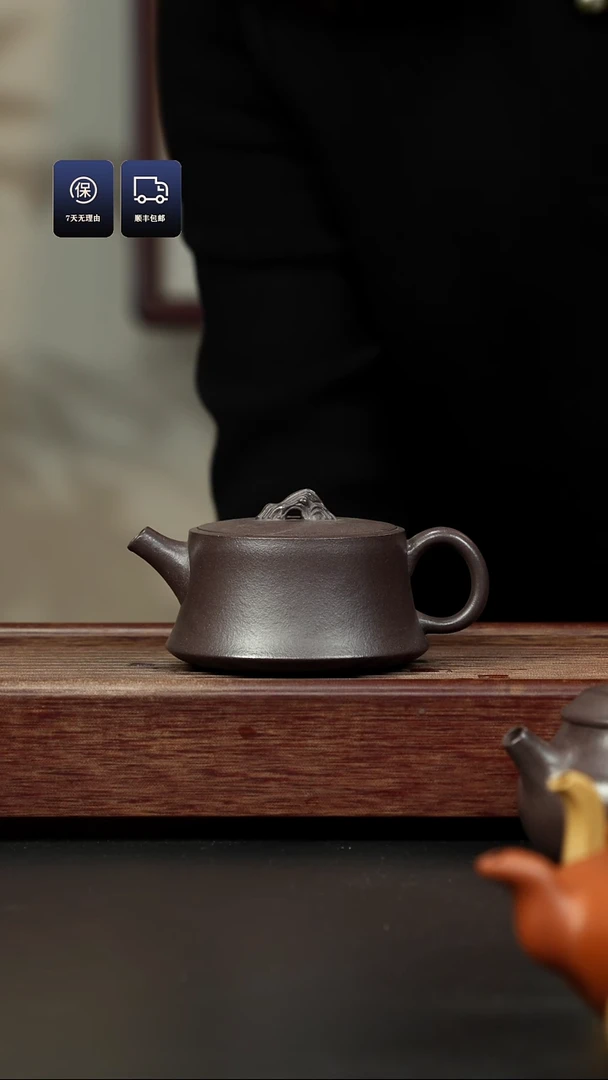 【闪购商品】紫砂茶壶千禧紫泥 太湖石柱础