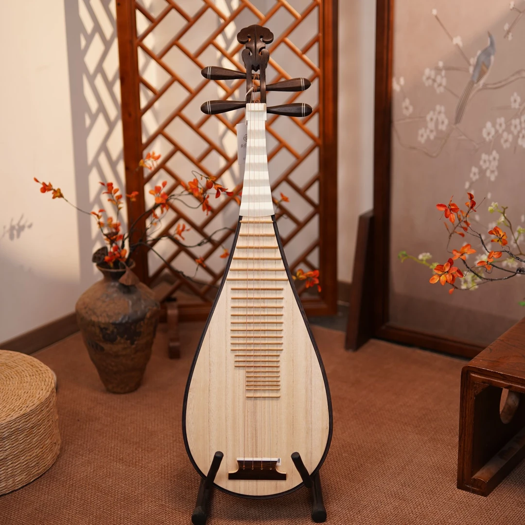 秦弦唐音监制-精品白相鸡翅木琵琶