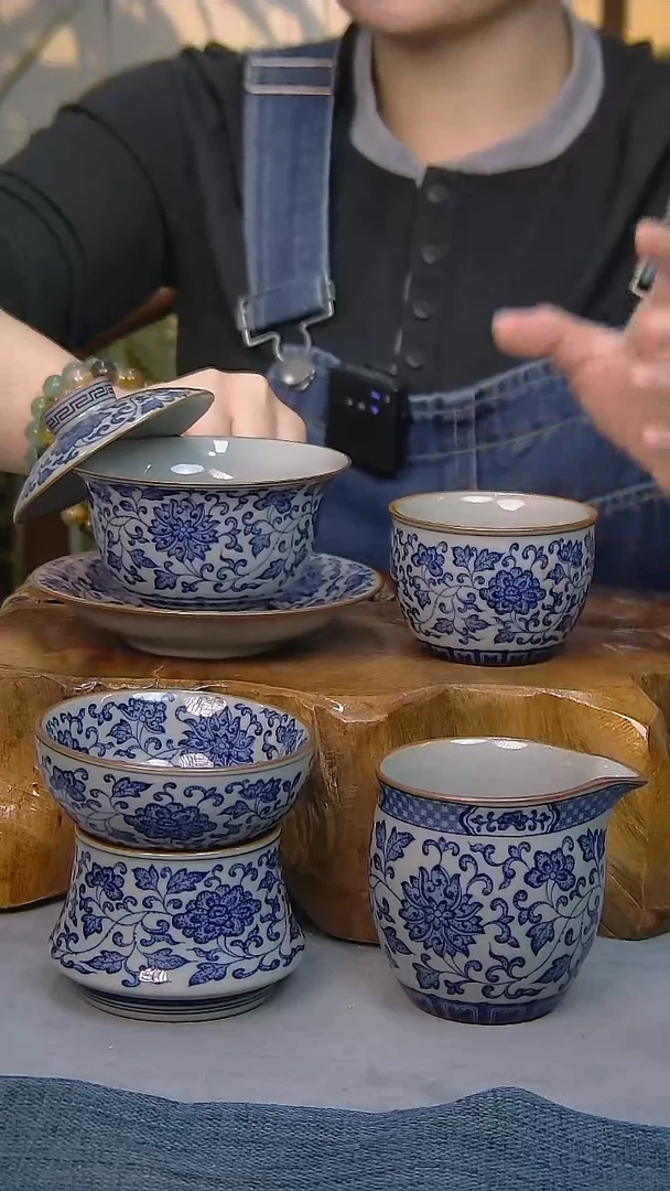 4件套陶瓷茶具家用简装系列