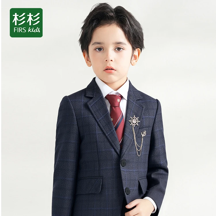 FIRS kids/杉杉男童钢琴演出服主持人礼服帅气英伦男孩西服秋季