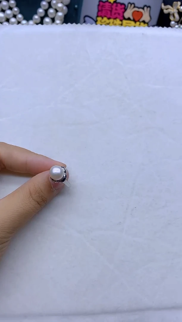戒指未镶嵌淡水珍珠珍珠戒指