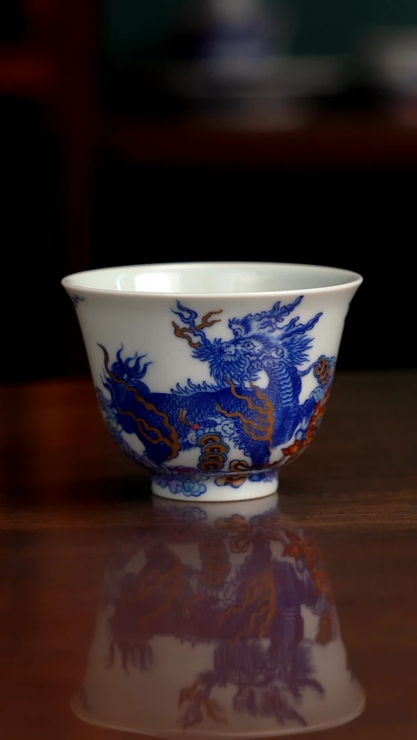 空山明月新斗彩麒麟