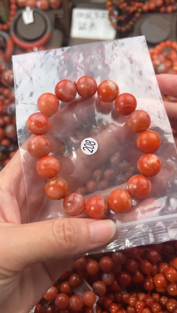 未镶嵌手串南红玛瑙13+