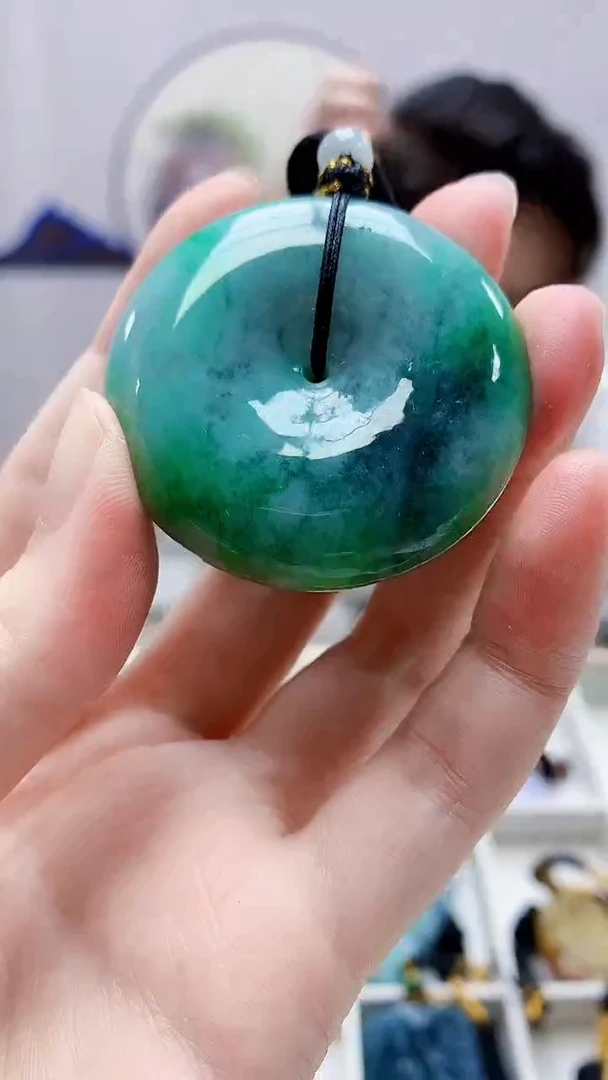 未镶嵌定制翡翠5060zm-毛货挂件92扣子