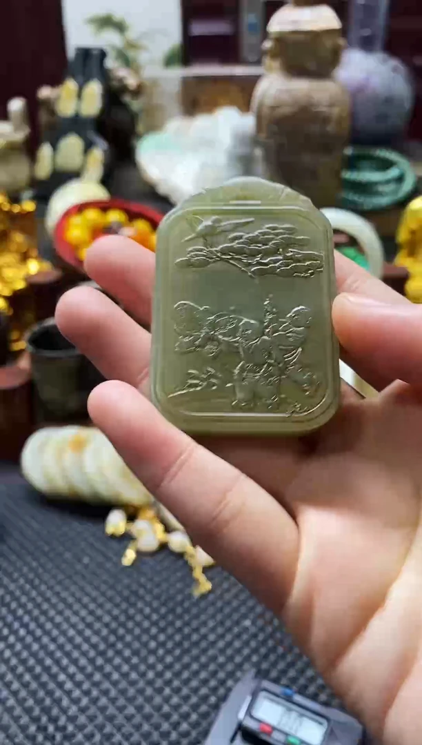 未镶嵌和田玉挂件牌子