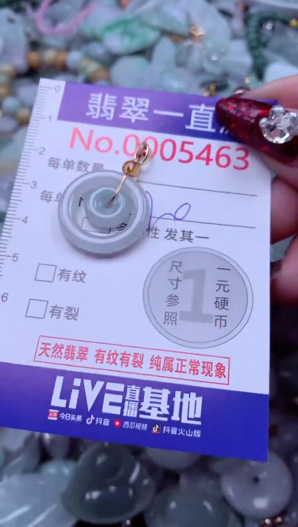 吊坠(不含链)未镶嵌翡翠5463