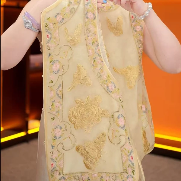 YY-新中式刺绣马甲高级感轻奢款