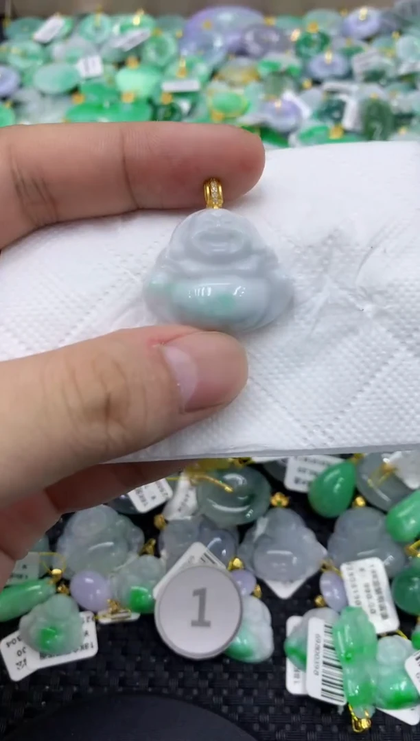 颈饰未镶嵌翡翠天然缅甸翡翠A货