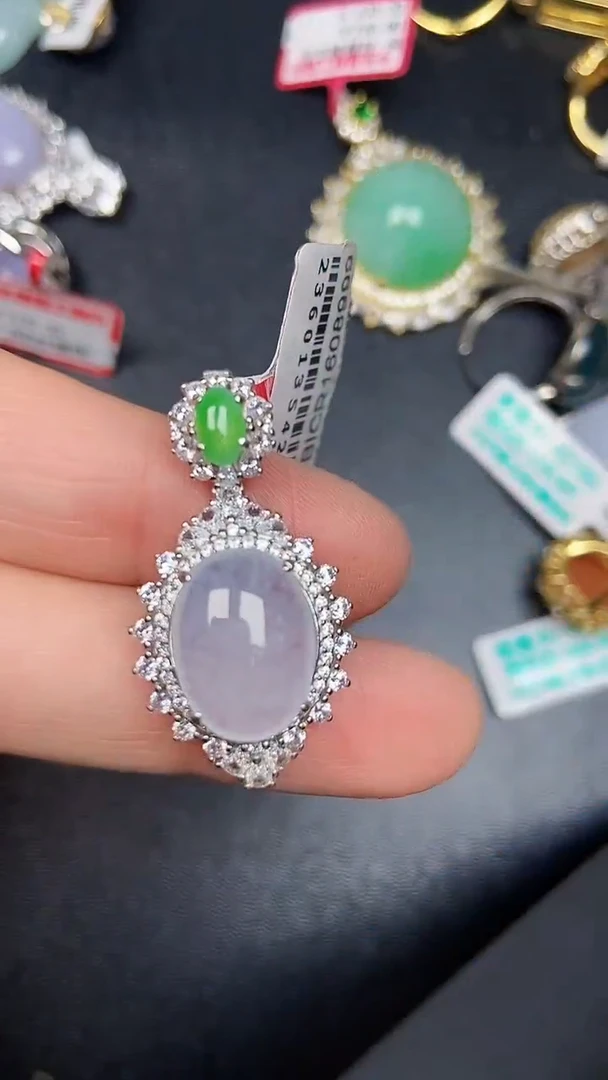 银S925镶嵌戒指翡翠3130