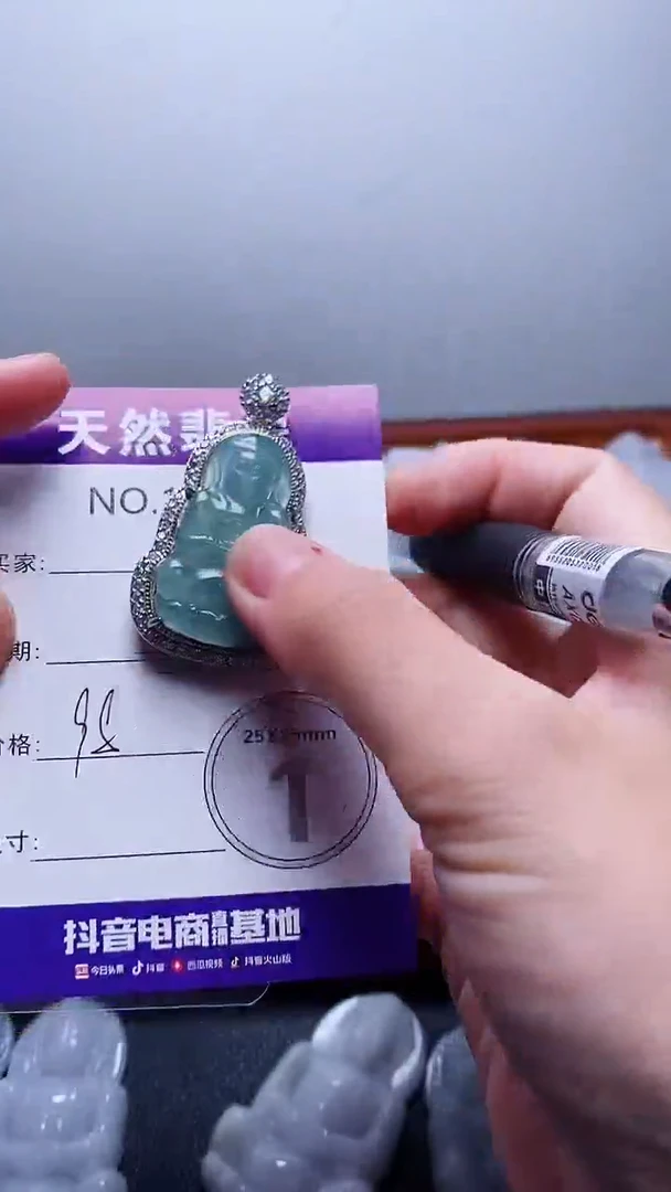 翡翠未镶嵌吊坠(赠链)039