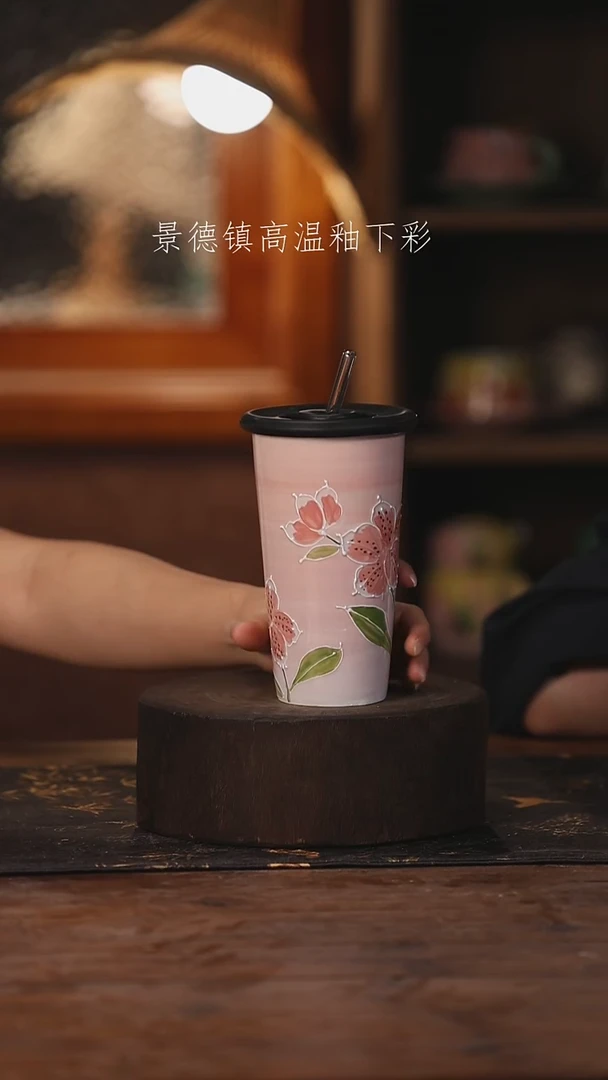陶瓷景德镇高温釉下手绘陶瓷463