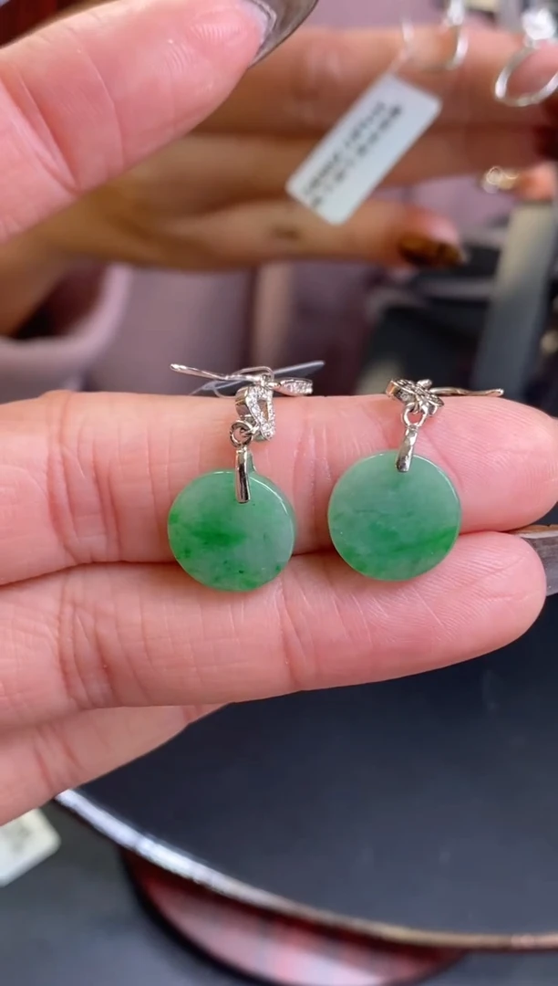 颈饰银S925镶嵌翡翠17283